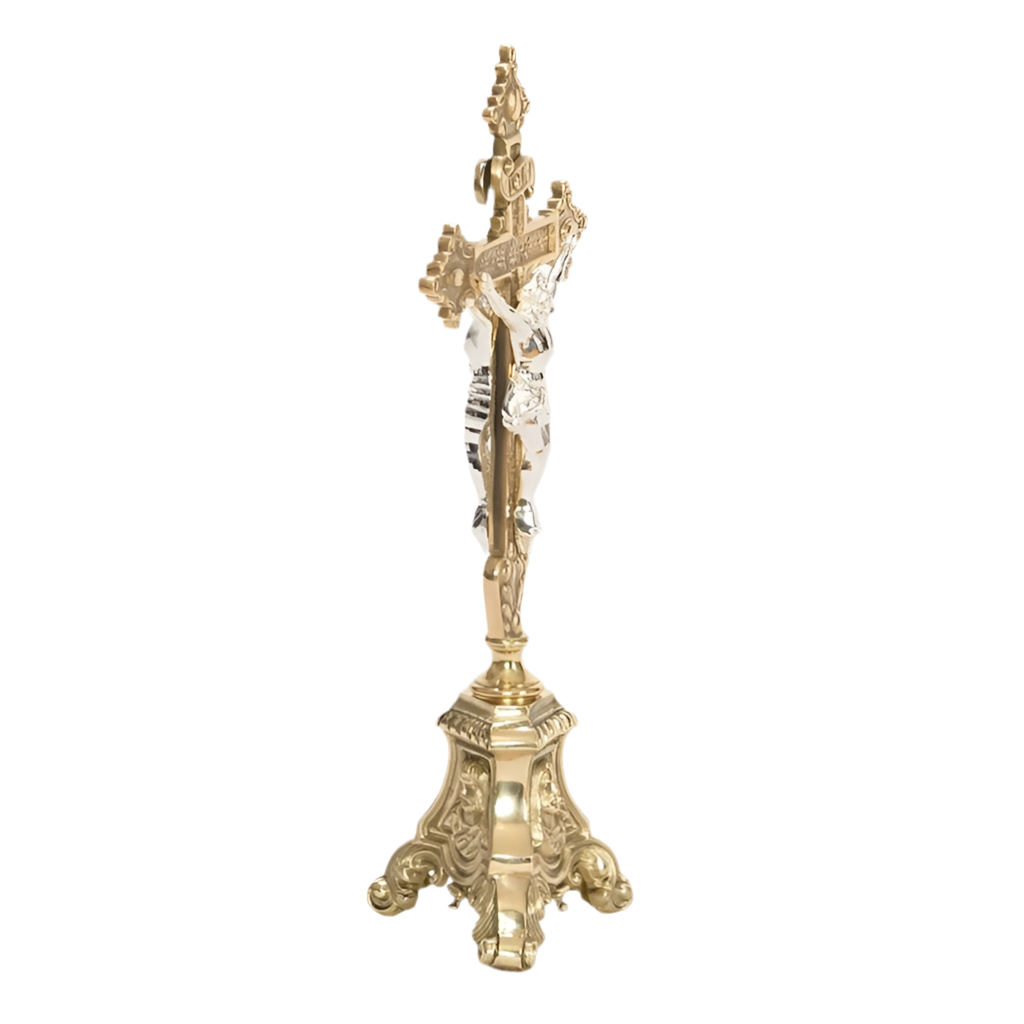 H-60DC Double Sided Altar Cross – Adrian Hamers Church Interiors H-60DC Double Sided Altar Cross – Adrian Hamers Church Interiors