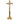 H-107B-AC Brass Altar Cross