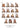 Wood Carved Set of 14 Stations of the Cross (1306)