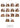 Wood Carved Set of 14 Stations of the Cross (1311)