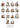 Wood Carved Set of 14 Stations of the Cross (1343)