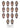 Wood Carved Set of 14 Stations of the Cross (1349K)