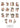 Wood Carved Set of 15 Stations of the Cross (1355NV)