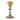 traditional gothic chalice. two tone finish. gold plated cover. silver plated node. stones on node