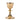 traditional Gothic chalice. all gold plated. ornate overcup