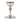 silver plated romanesque chalice with round base and large node
