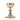 gold plated romanesque chalice with chi rho on base