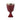 bake red enamel chalice with gold plated inner cup