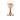 gold plated communion cup. cross on base