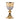 gold plated communion cup with silver plated embossed over cup
