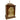 brass and wood tabernacle with chalice on door
