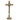 altar cross with ornate stem all brass