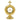 gold plated monstrance with luna