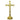 H-98ACSHG Short Gold Plated Altar Cross