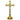 gold plated altar cross with silver plated corpus

