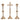 Pair of decorative brass ornate candlesticks with marble stems and matching altar cross, ornate brass candlesticks with marble stems and altar cross, pair of ornate brass candlesticks with altar cross, pair of ornate candlesticks with altar cross, ornate brass altar cross with marble stems, crucifix with silver corpus