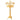 Gold plated traditional 7 branch cathedral candelabra, gold plated 7 branch candelabra