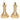 Pair of short brass classic style decorative altar candlesticks, pair of short brass altar candlesticks, pair of brass altar candlesticks, pair of short brass candlesticks