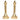 Pair of decorative classic brass altar candlesticks, pair of chapel altar candlesticks, pair of classic style brass altar candlesticks, pair of brass altar candlesticks