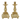 Pair of Onate brass altar candlesticks, pair of decorative brass altar candlesticks, pair of brass altar candlesticks, pair of ornate altar candlesticks