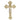 H-392 Brass Wall Hanging Crucifix, Altar Cross