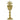 brass chalice symbolism tabernacle altar ornament back view