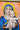 (T-110) Baked Enamel Panel of Madonna and Child