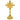 Gold Plated cross shaped reliquary. Glass on the front and removable back door. BACK VIEW