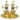 *H-412 Brass Cruet Set with Tray