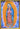 (PL87) Baked Enamel Panel of Our Lady of Guadalupe