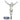 H-143CINRI Silver Plated Corpus for your Crucifix, 8 1/2" ht.