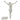 H-143CINRI Silver Plated Corpus for your Crucifix, 8 1/2" ht.