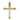 H-416 Brass Wall Hanging Crucifix