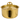host box with cover, all brass