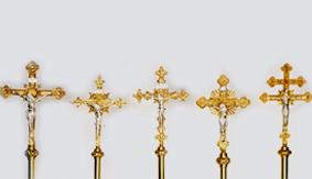 Neo-Gothic Iron Altar Candlesticks, 1900, Set of 2 for sale at Pamono